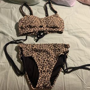 Leopard print bikini